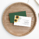 Search for sunflower business cards Greenery
