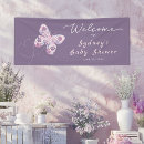 Search for purple baby shower banners Butterfly