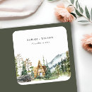 Search for forest cabin stickers Pine trees