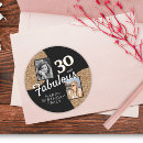 Search for 30th birthday celebration stickers Elegant