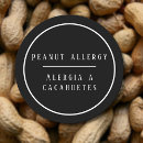 Search for food allergy warning stickers Alert