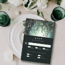Search for gold rsvp cards Emerald green