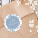 Search for chic baby shower stickers Dusty blue