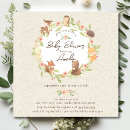 Search for enchanted forest baby shower invitations Cute forest animals