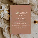 Search for terra cotta wedding invitations Simple