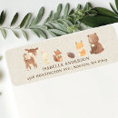 Search for enchanted forest return address labels Baby shower