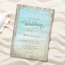 Search for rustic beach wedding invitations String lights