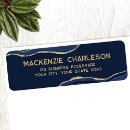 Search for blue gold glitter return address labels Geode