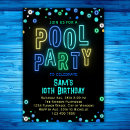 Search for boys pool party invitations For kids