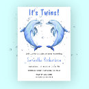 Search for dolphin baby shower invitations Blue
