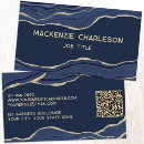 Search for navy blue and gold business cards Agate