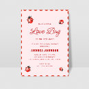 Search for red bug invitations Watercolor