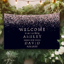 Search for navy blue gold welcome wedding signs Simple