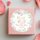 Search for princess baby shower stickers Blush pink floral