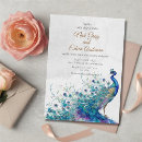 Search for elegant peacock wedding invitations Botanical