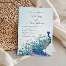 Search for peacock feather wedding invitations Botanical