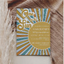 Search for one in the sun birthday invitations Hippie sunshine party