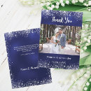 Search for winter wedding thank you cards Navy blue