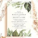Search for dark forest green wedding invitations Watercolor eucalyptus