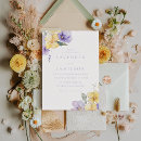 Search for lavender and yellow wedding invitations Floral