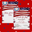 Search for flags 7x5 invitations Patriotic