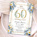 Search for 60 and fabulous surprise party invitations Floral
