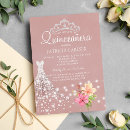 Search for chic quinceanera invitations Blush pink