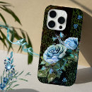 Search for blue rose iphone cases Black