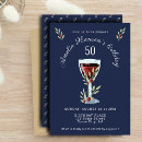Search for wine 50th birthday invitations Flowers