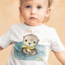Search for otter baby clothes Watercolor