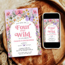 Search for four birthday invitations For her