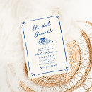 Search for navy blue bridal brunch invitations Typography