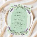 Search for purple and sage wedding invitations Lavender