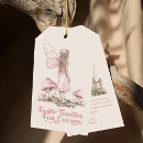 Search for whimsical enchanted magical gift tags Fairy first birthday