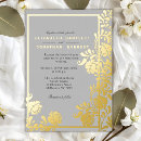 Search for golden frame wedding invitations Foliage