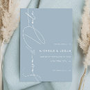 Search for dusty blue save the dates Elegant