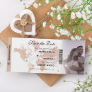Search for boarding pass save the date magnets Ticket