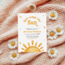 Search for here comes the sun baby shower invitations Retro vintage sun