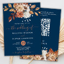 Search for navy and rust wedding invitations Qr code