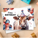 Search for dairy cow birthday cards Brown