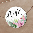 Search for monogram floral stickers Watercolor flowers