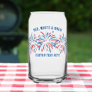 Search for fourth beer glasses Red white and blue