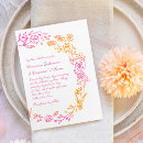Search for pink and orange wedding invitations Minimalist