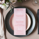 Search for blush pink wedding menus Calligraphy