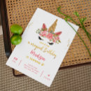 Search for pink gold unicorn invitations Cute