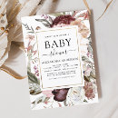 Search for burgundy and pink baby shower invitations Floral