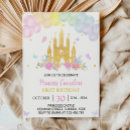 Search for pink princess invitations Magical