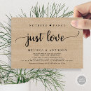 Search for elopement wedding invitations Nothing fancy just love
