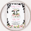 Search for holy cow baby shower invitations Floral