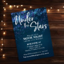 Search for under the stars invitations Movie night